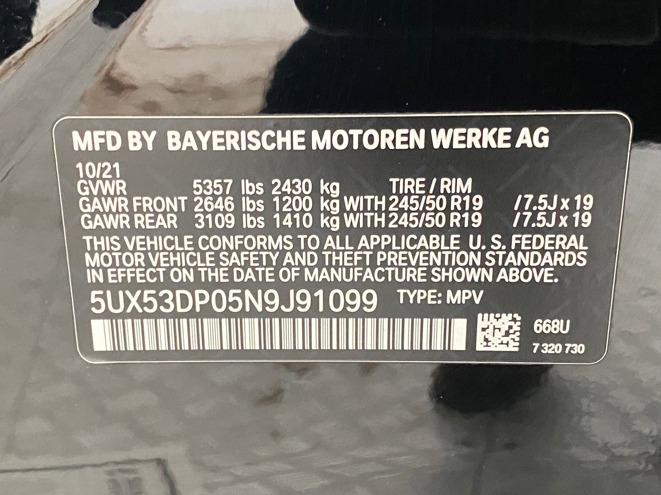 Certified 2022 BMW X3 xDrive30i w/ Convenience Package image 21