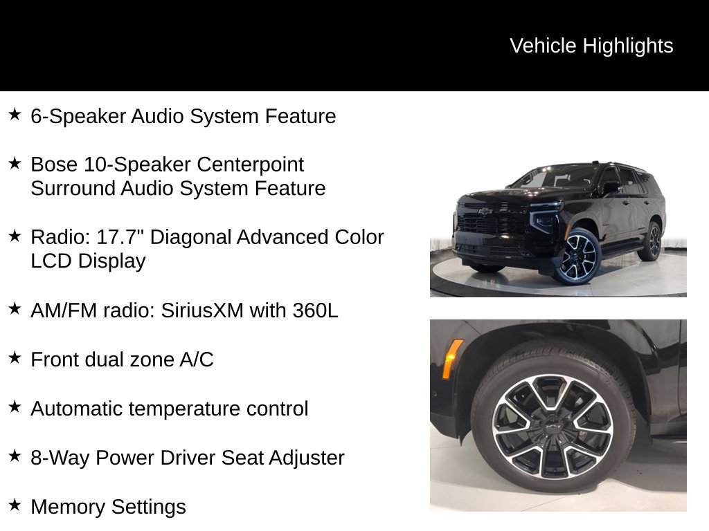 Used 2025 Chevrolet Tahoe RST w/ Comfort Package AWD/4WD image 38