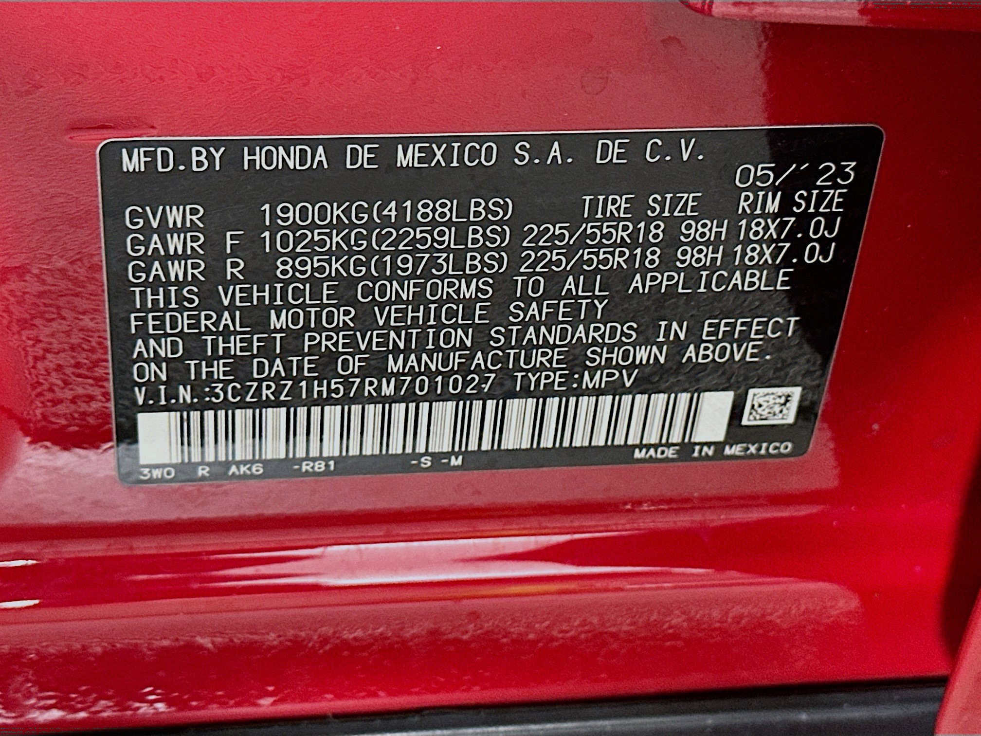 Used 2024 Honda HR-V Sport image 12