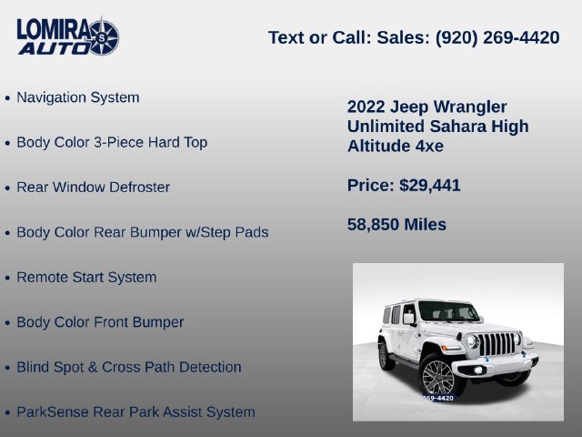 Used 2022 Jeep Wrangler Unlimited Sahara AWD/4WD image 33