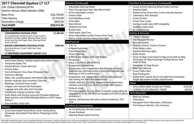 Used 2017 Chevrolet Equinox LT w/ Convenience Package FWD image 20
