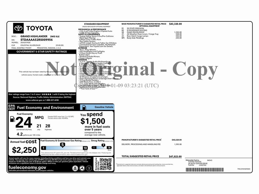 Used 2024 Toyota Grand Highlander XLE image 2