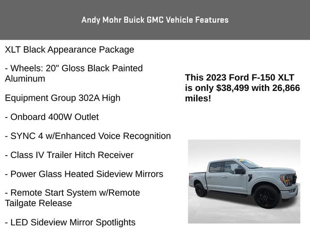 Used 2023 Ford F150 XLT w/ Equipment Group 302A High AWD/4WD image 12