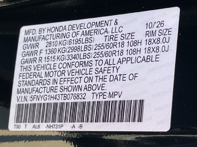 New 2026 Honda Pilot EX-L image 27