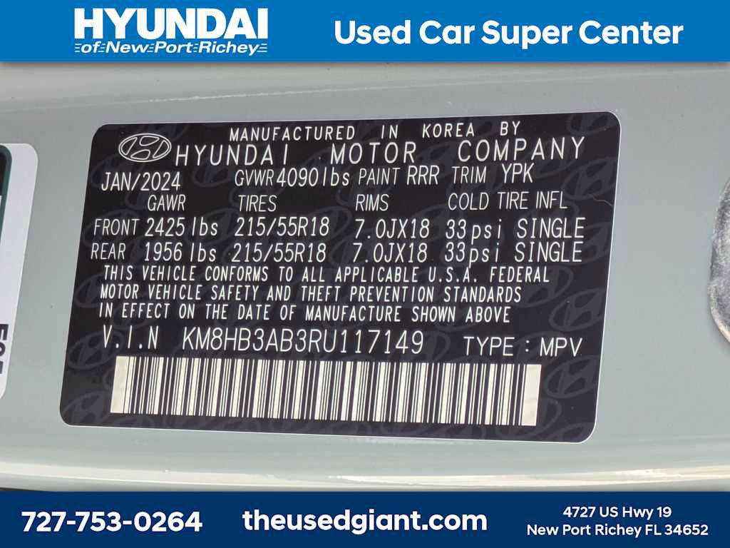 Certified 2024 Hyundai Kona SEL FWD image 37
