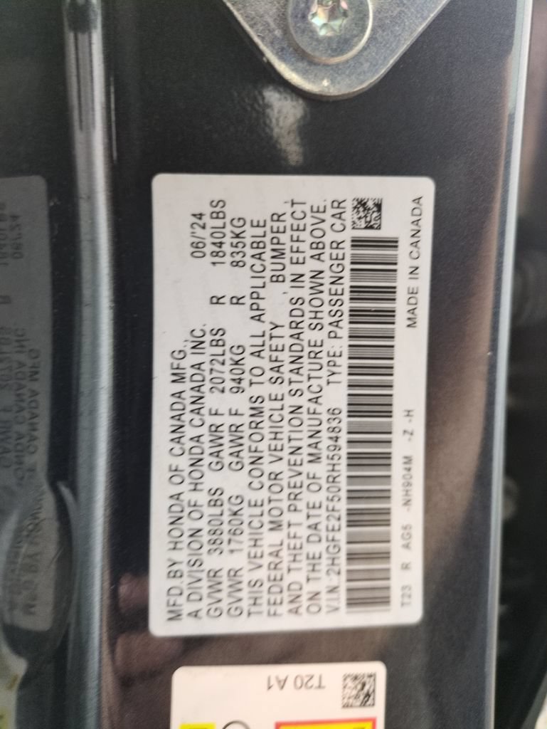 Certified 2024 Honda Civic Sport image 32