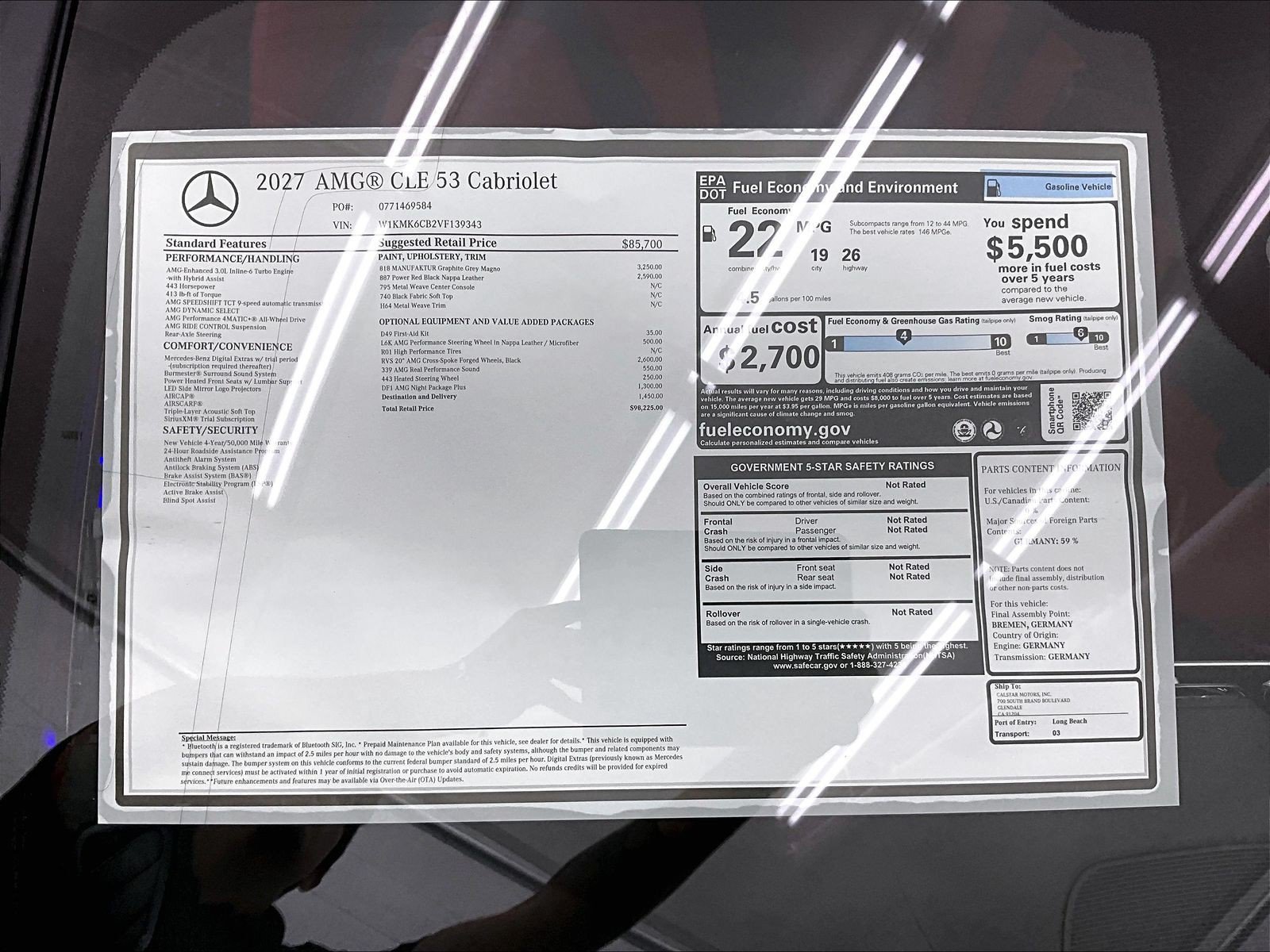 New 2027 Mercedes-Benz CLE 53 AMG 4MATIC Cabriolet image 17