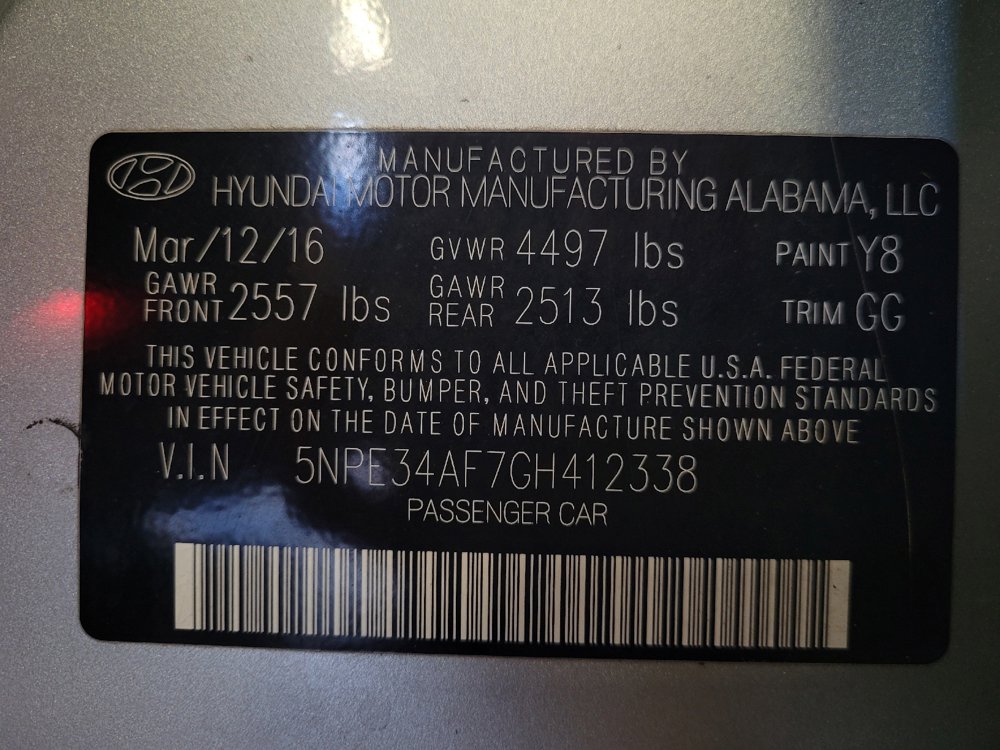 Used 2016 Hyundai Sonata Limited w/ Option Group 04 FWD image 33