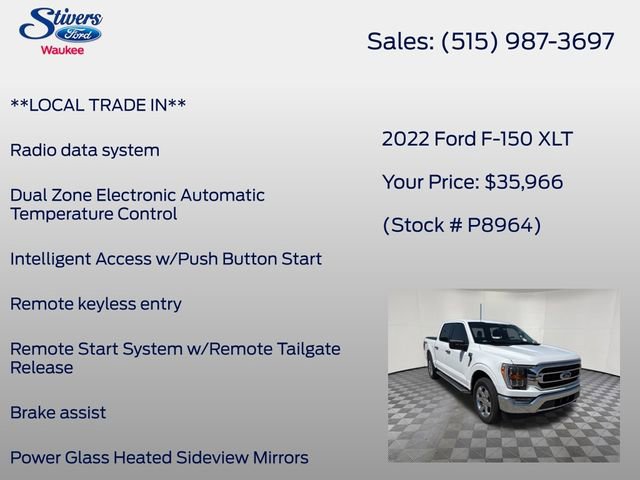 Used 2022 Ford F150 XLT w/ Equipment Group 302A High AWD/4WD image 25