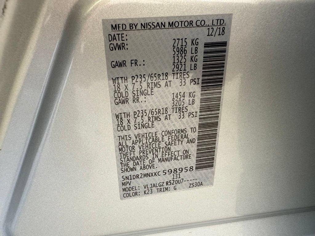 Used 2019 Nissan Pathfinder SL FWD image 58