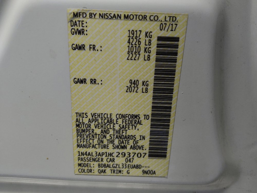 Used 2017 Nissan Altima 2.5 S w/ Power Driver Seat Package FWD image 33