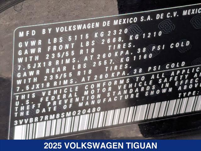 Certified 2025 Volkswagen Tiguan S w/ 18" Wheel Package AWD/4WD image 24