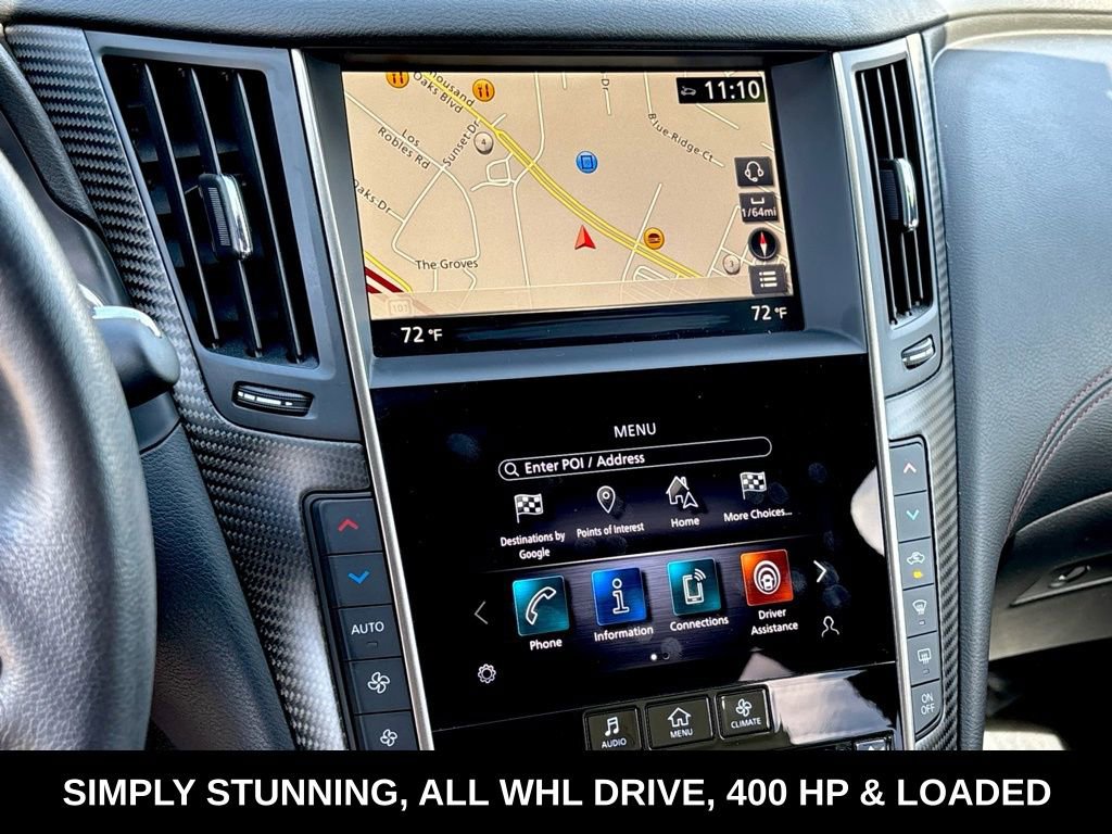 Certified 2023 INFINITI Q50 Red Sport 400 w/ Black Opal Edition image 23