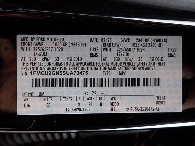 Certified 2025 Ford Escape Active image 21