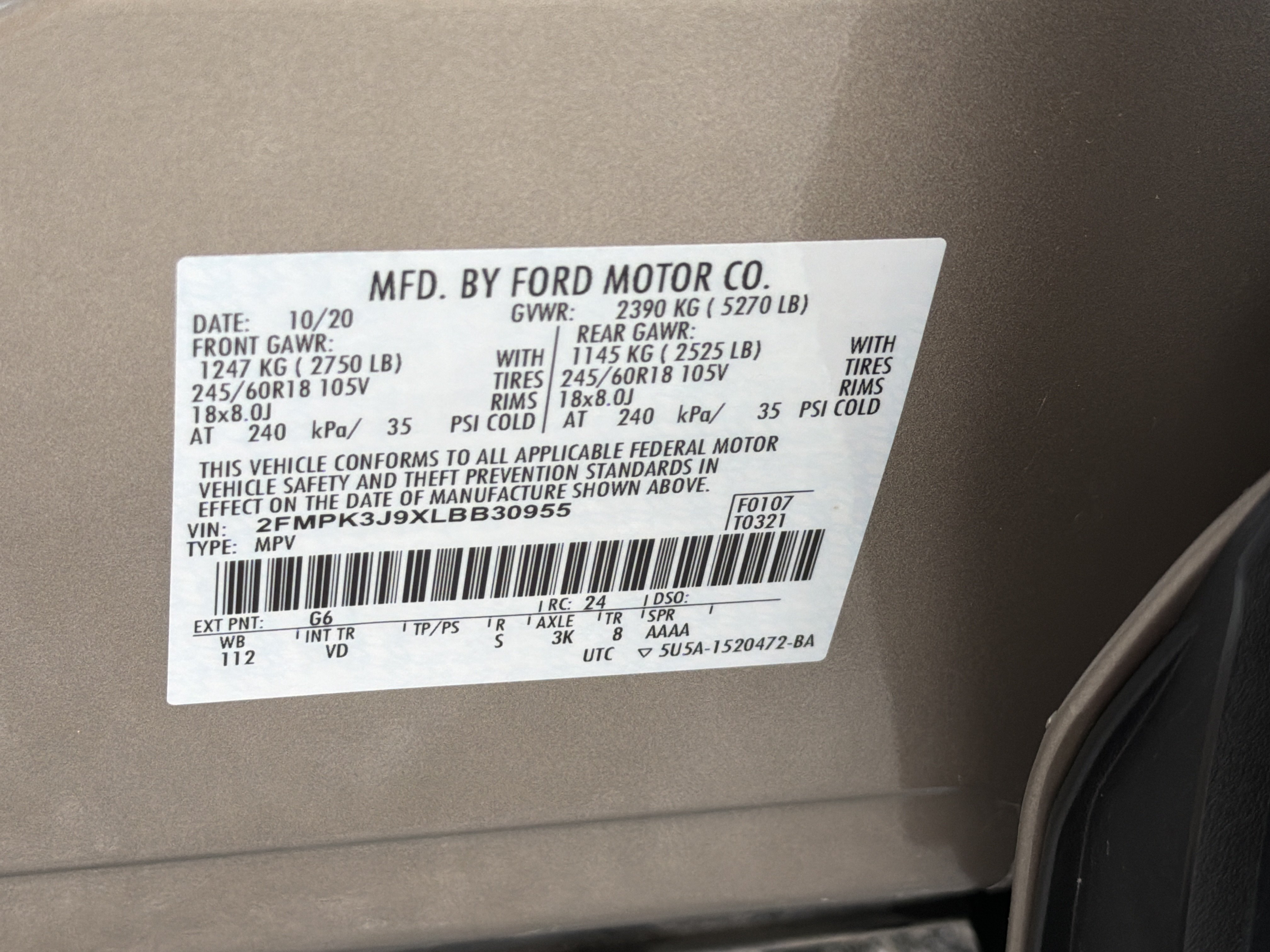 Used 2020 Ford Edge SEL w/ Convenience Package FWD image 26