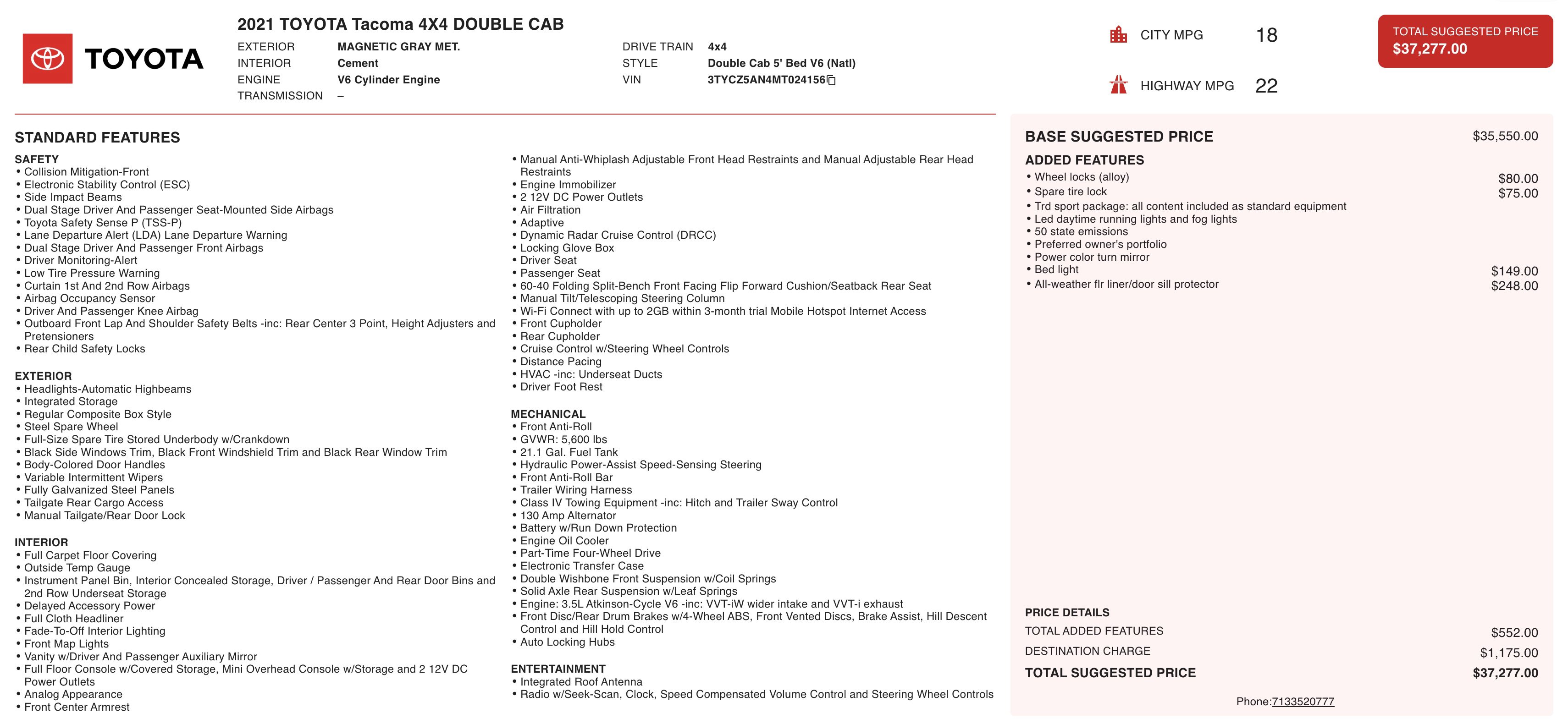 Used 2021 Toyota Tacoma TRD Sport image 5