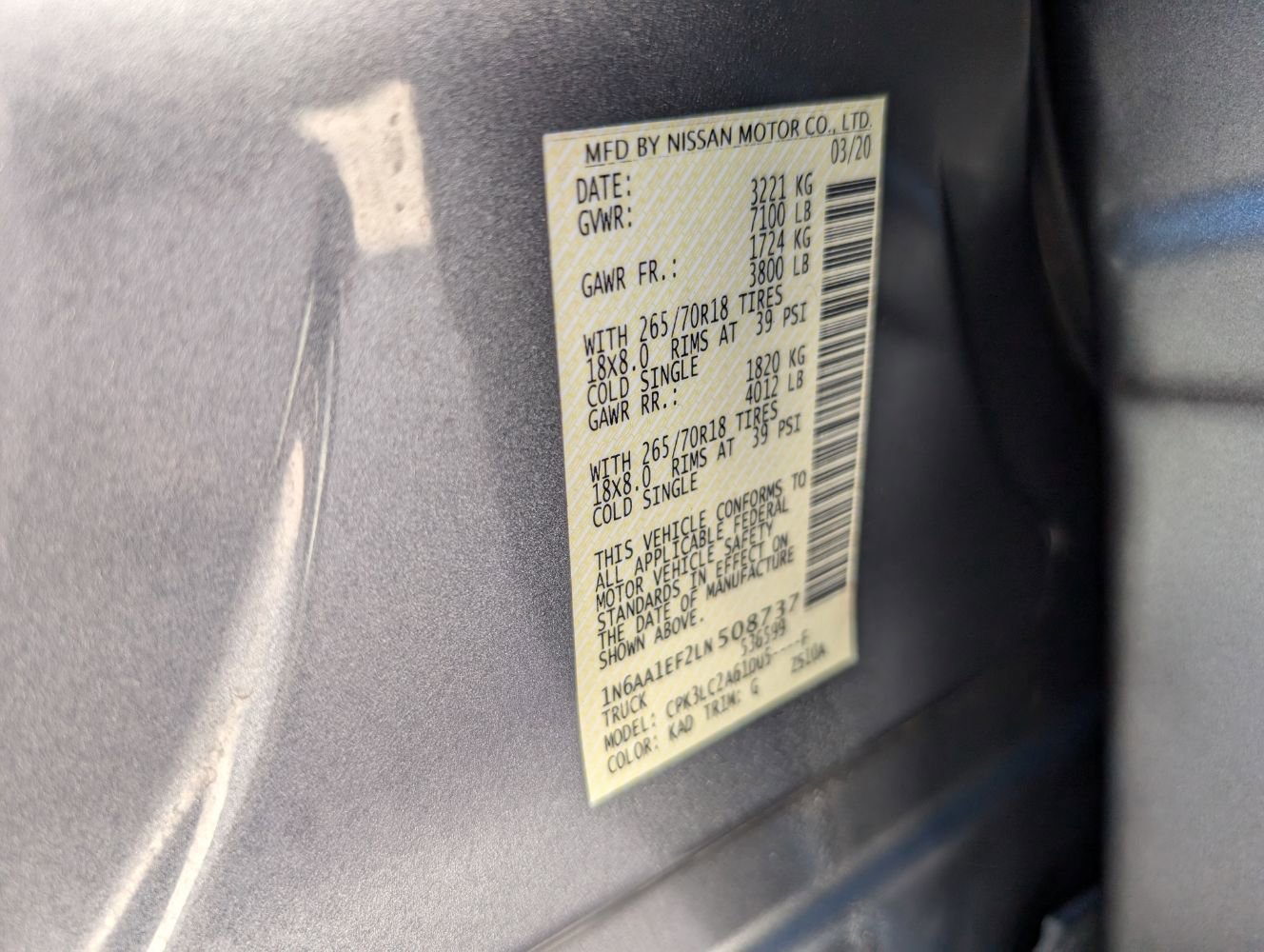 Used 2020 Nissan Titan SV w/ SV Convenience Package image 26