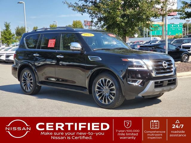 Certified 2024 Nissan Armada Platinum w/ Captain's Chairs Package