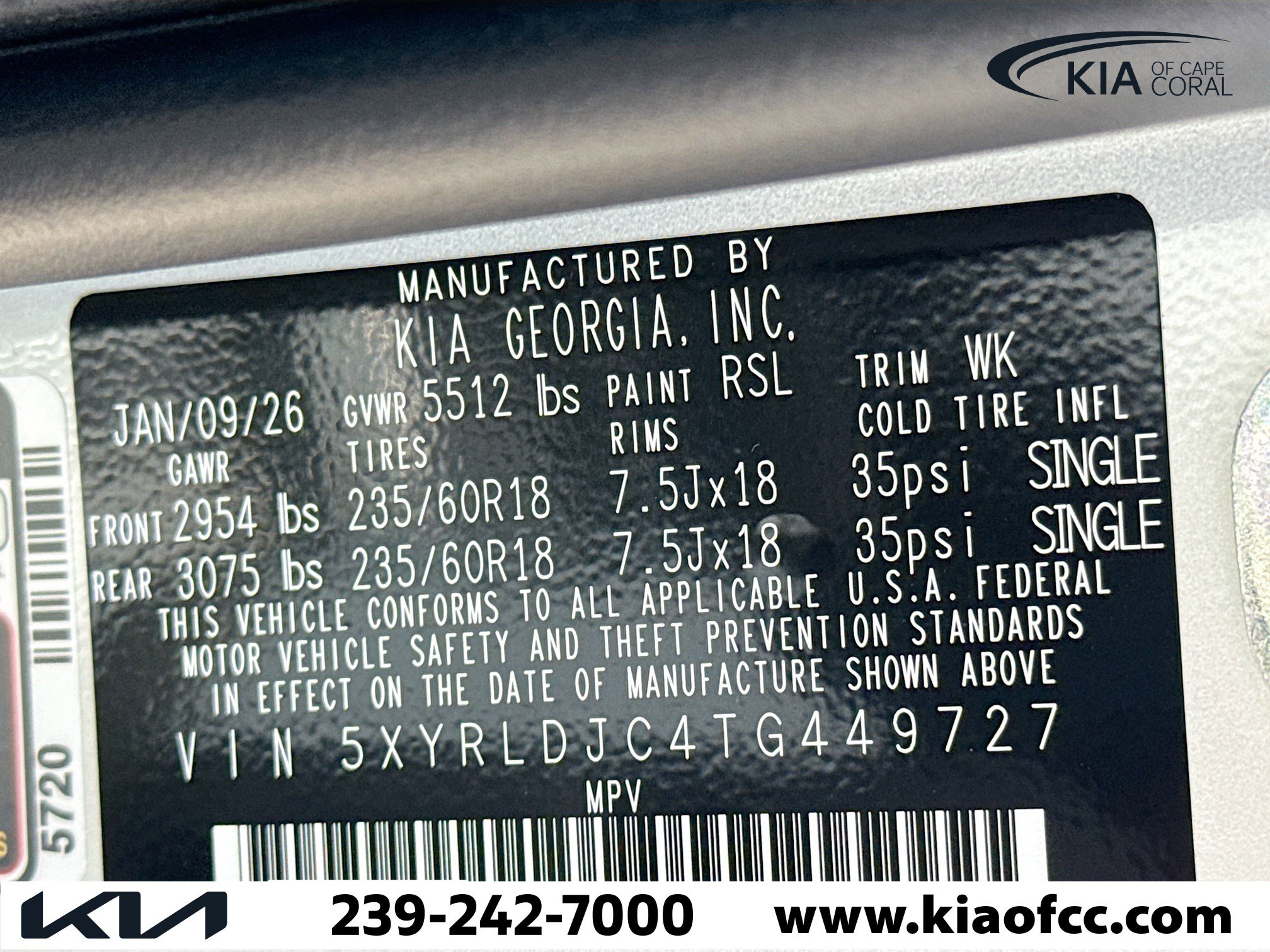 New 2026 Kia Sorento S w/ S Panoramic Sunroof Package image 43