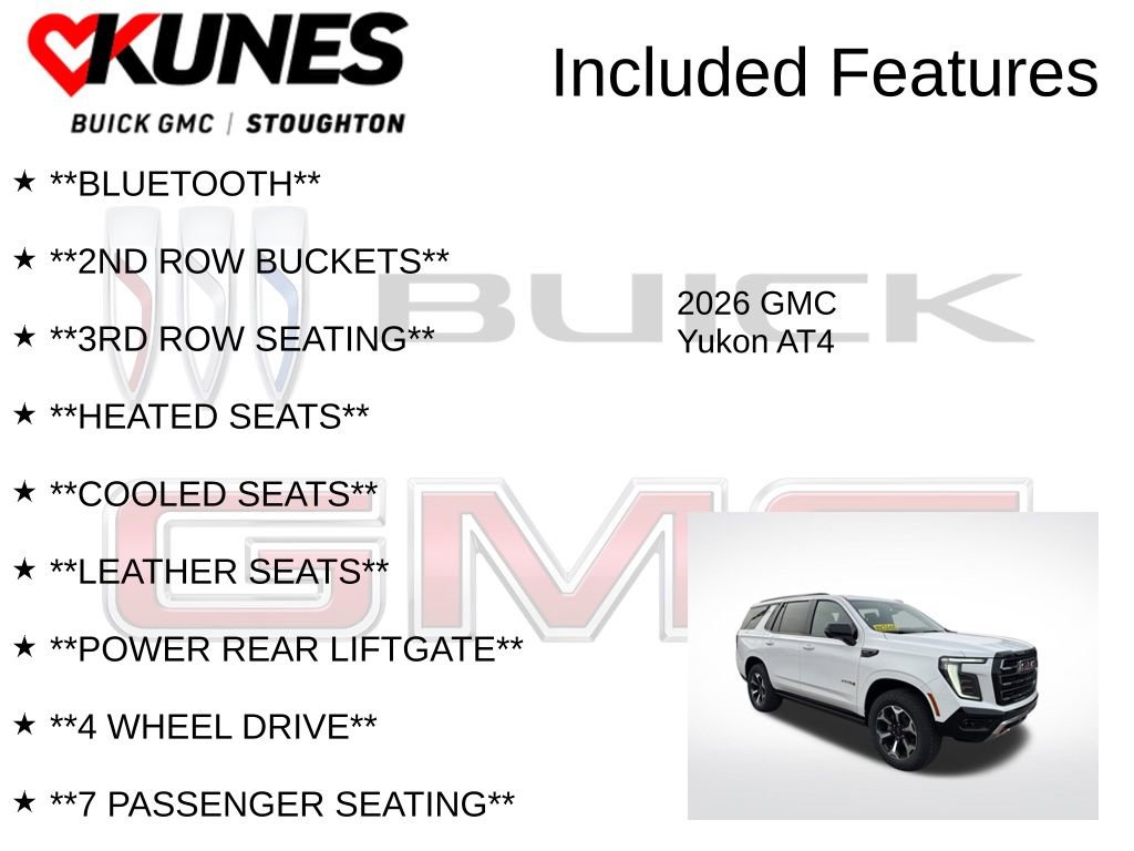 New 2026 GMC Yukon AT4 w/ AT4 Premium Plus Package image 3
