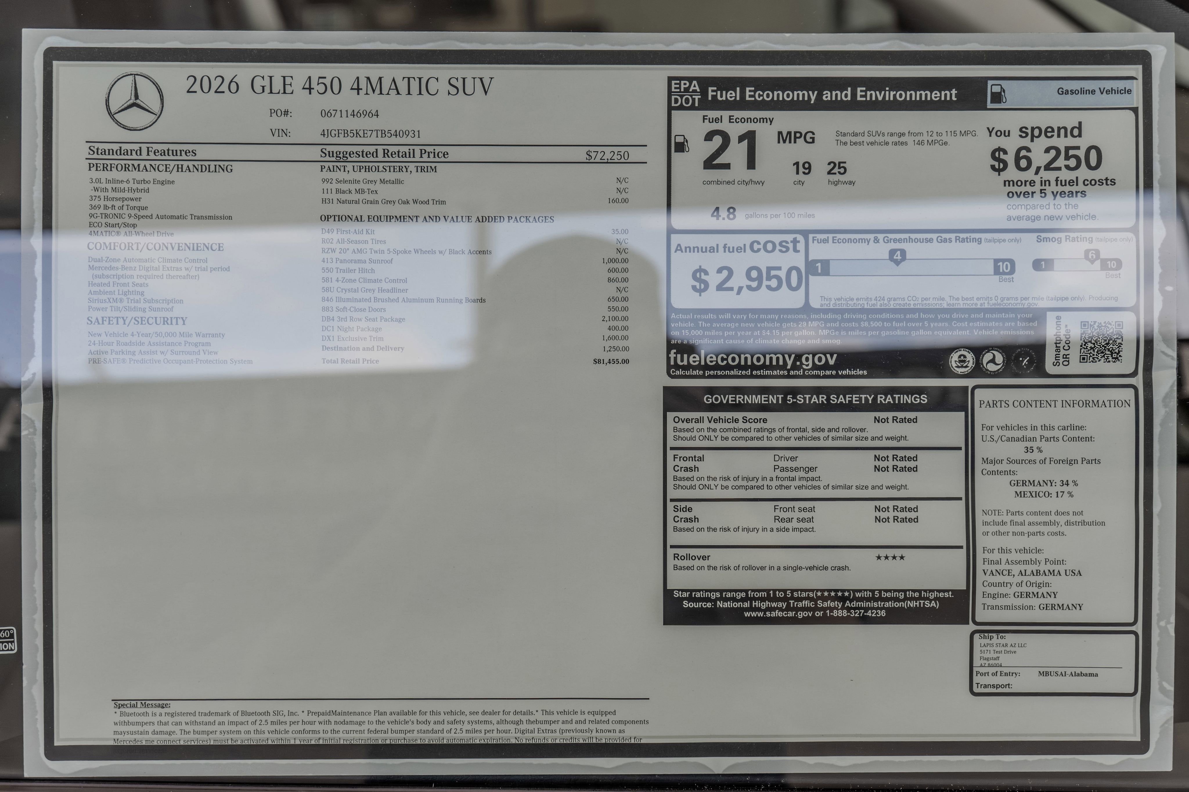 Certified 2026 Mercedes-Benz GLE 450 4MATIC image 36