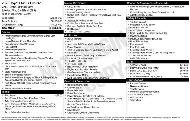 Certified 2023 Toyota Prius Limited AWD/4WD image 30