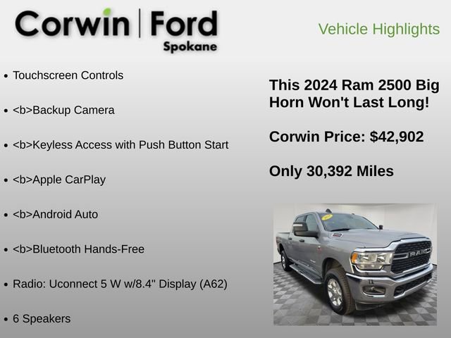 Used 2024 RAM 2500 Big Horn image 6