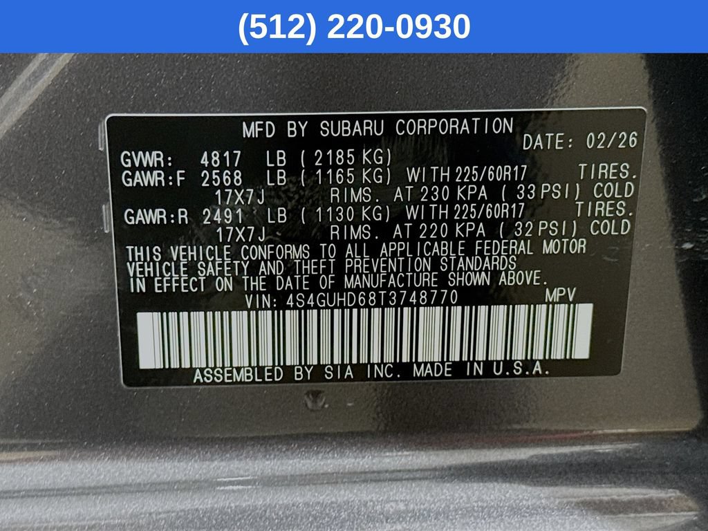 Certified 2026 Subaru Crosstrek 2.5i Premium AWD/4WD image 41