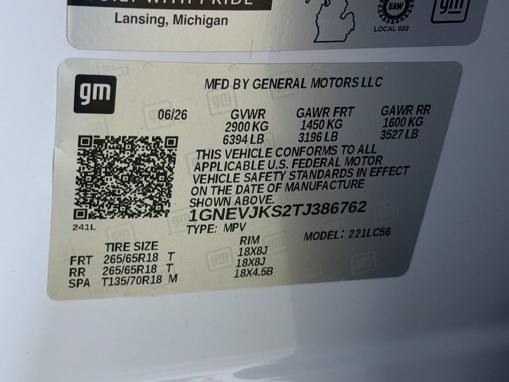 New 2026 Chevrolet Traverse Z71 w/ Enhanced Driving Package AWD/4WD image 29