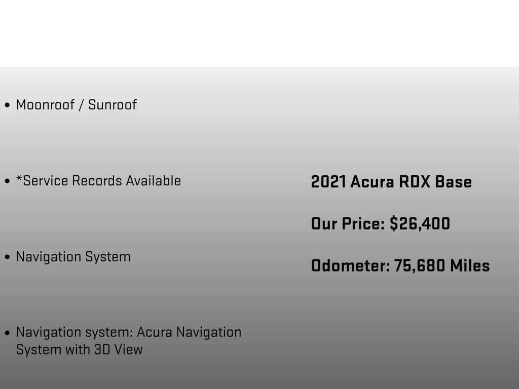 Used 2021 Acura RDX w/ Technology Package AWD/4WD image 12