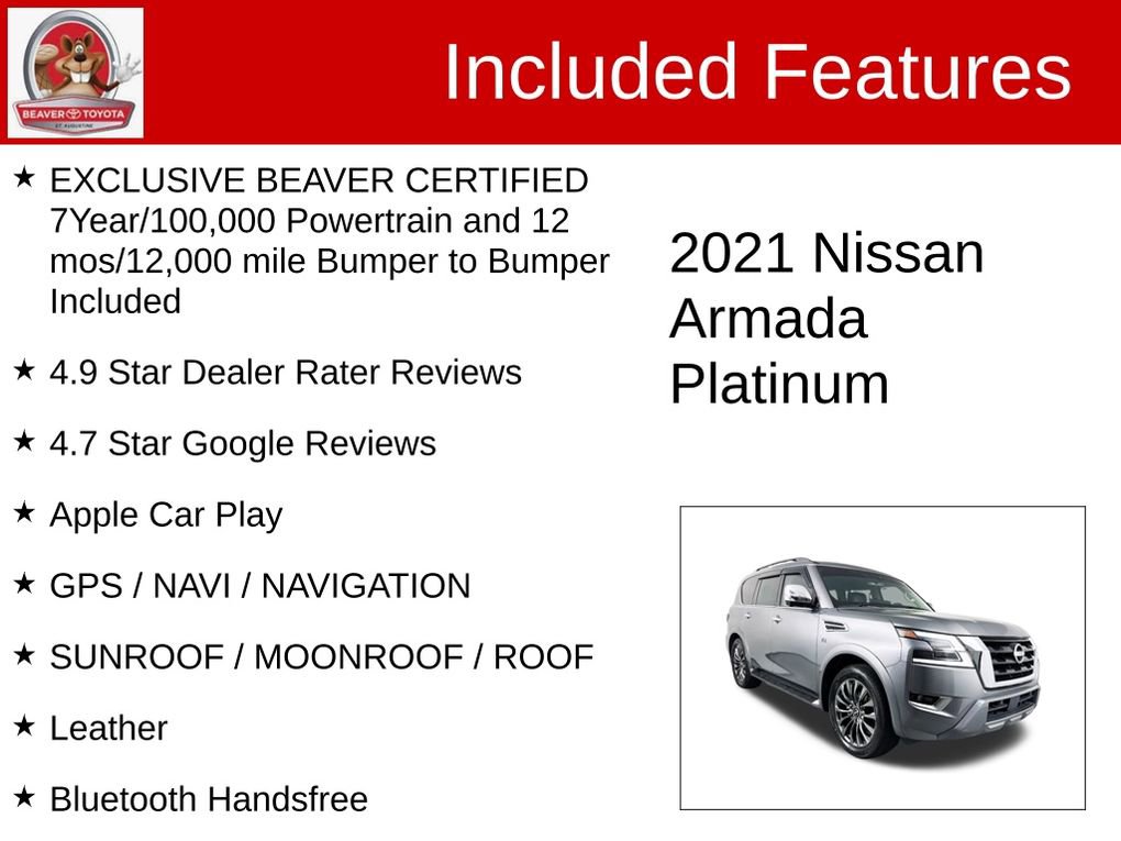 Used 2021 Nissan Armada Platinum image 4