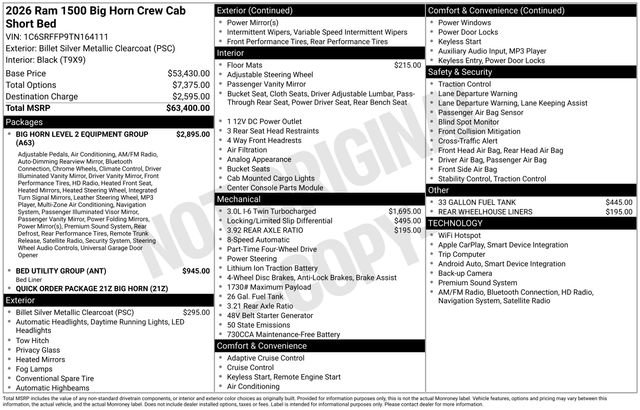 Used 2026 RAM 1500 Big Horn image 5