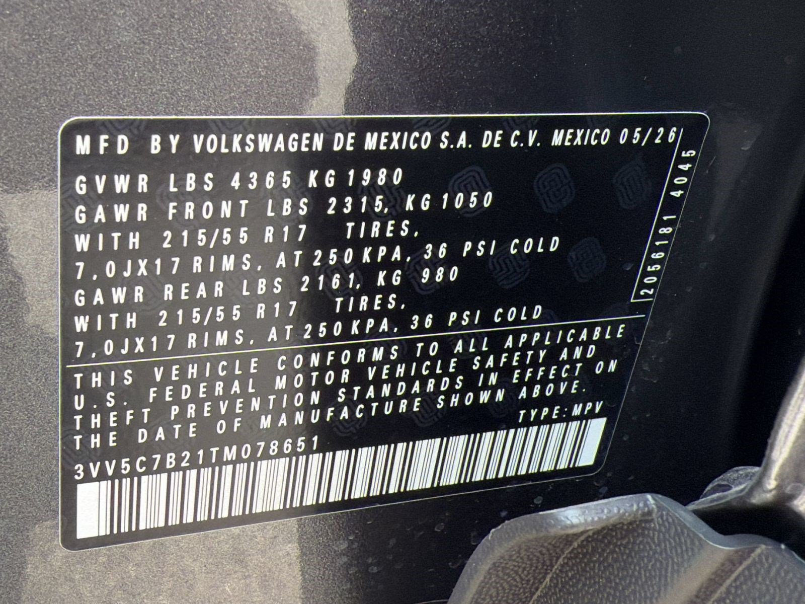 New 2026 Volkswagen Taos S FWD image 23