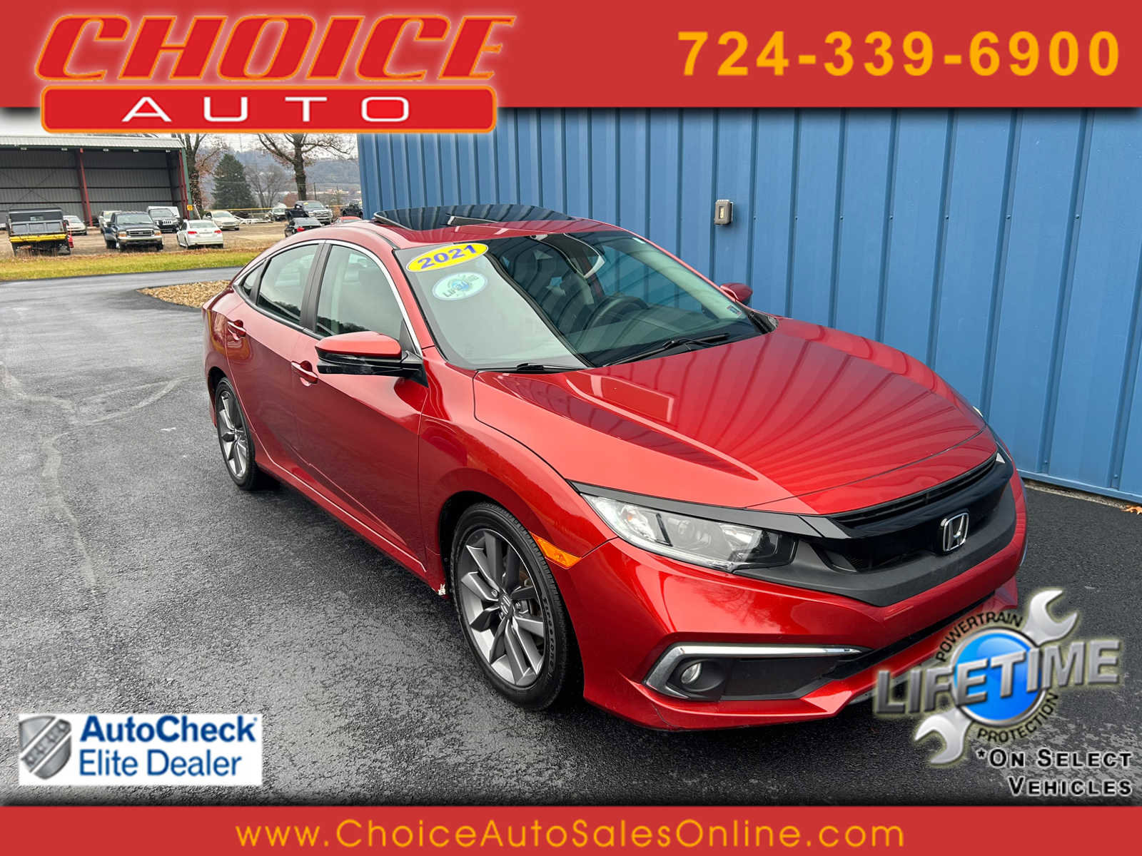 Used 2021 Honda Civic EX image 1