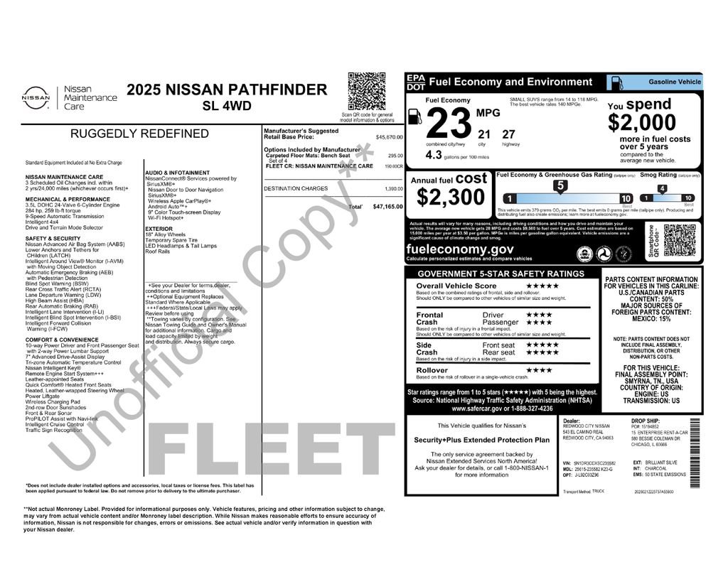 Used 2025 Nissan Pathfinder SL AWD/4WD image 35