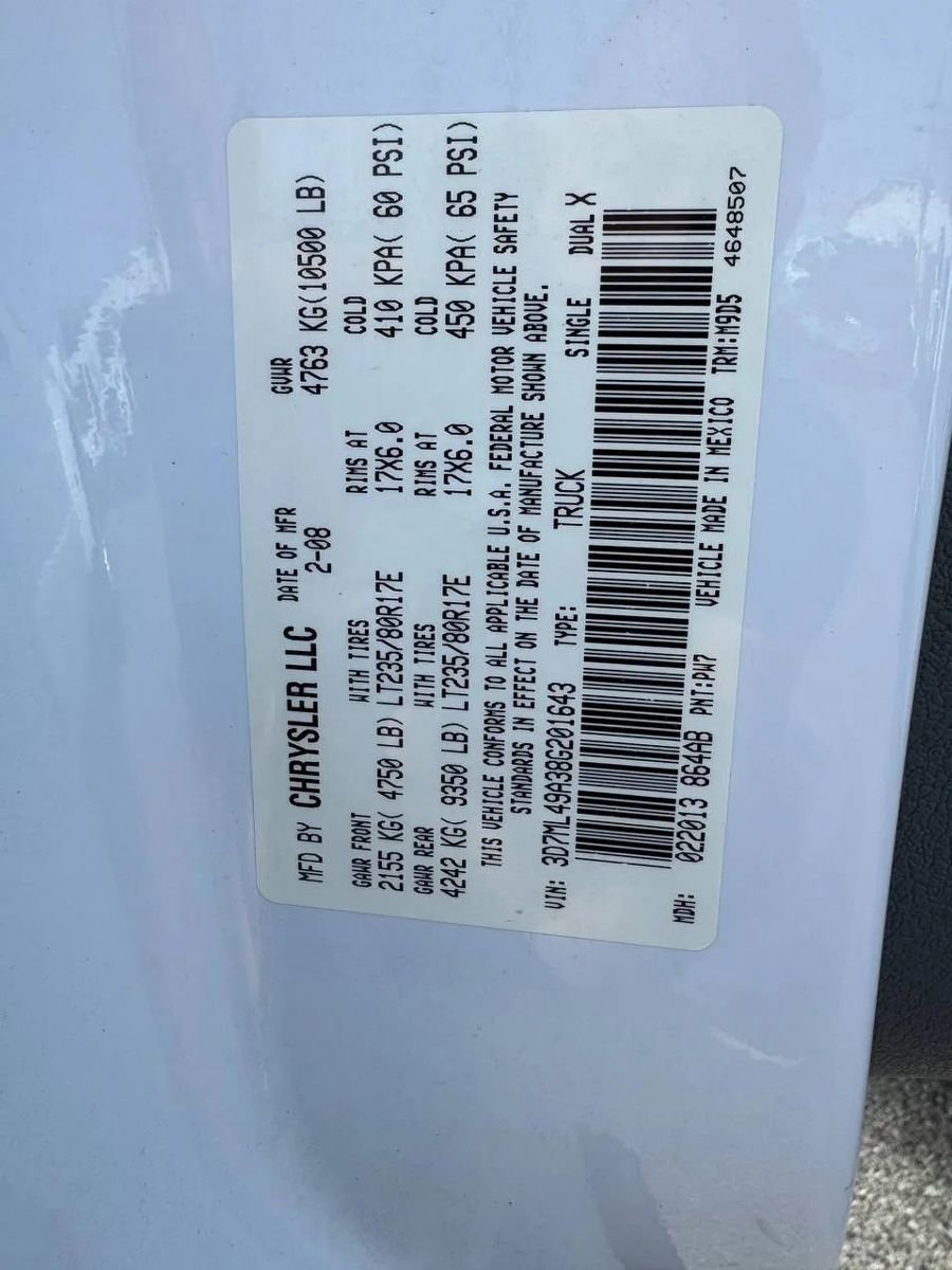 Used 2008 Dodge Ram 3500 Truck SXT image 10