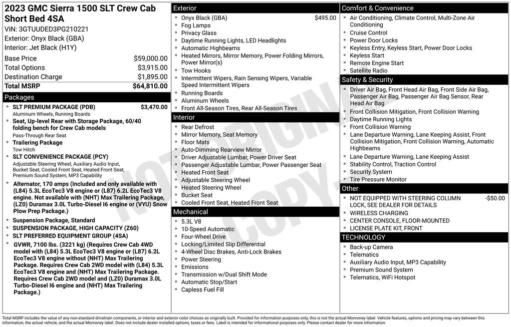 Certified 2023 GMC Sierra 1500 SLT w/ SLT Premium Package AWD/4WD image 5