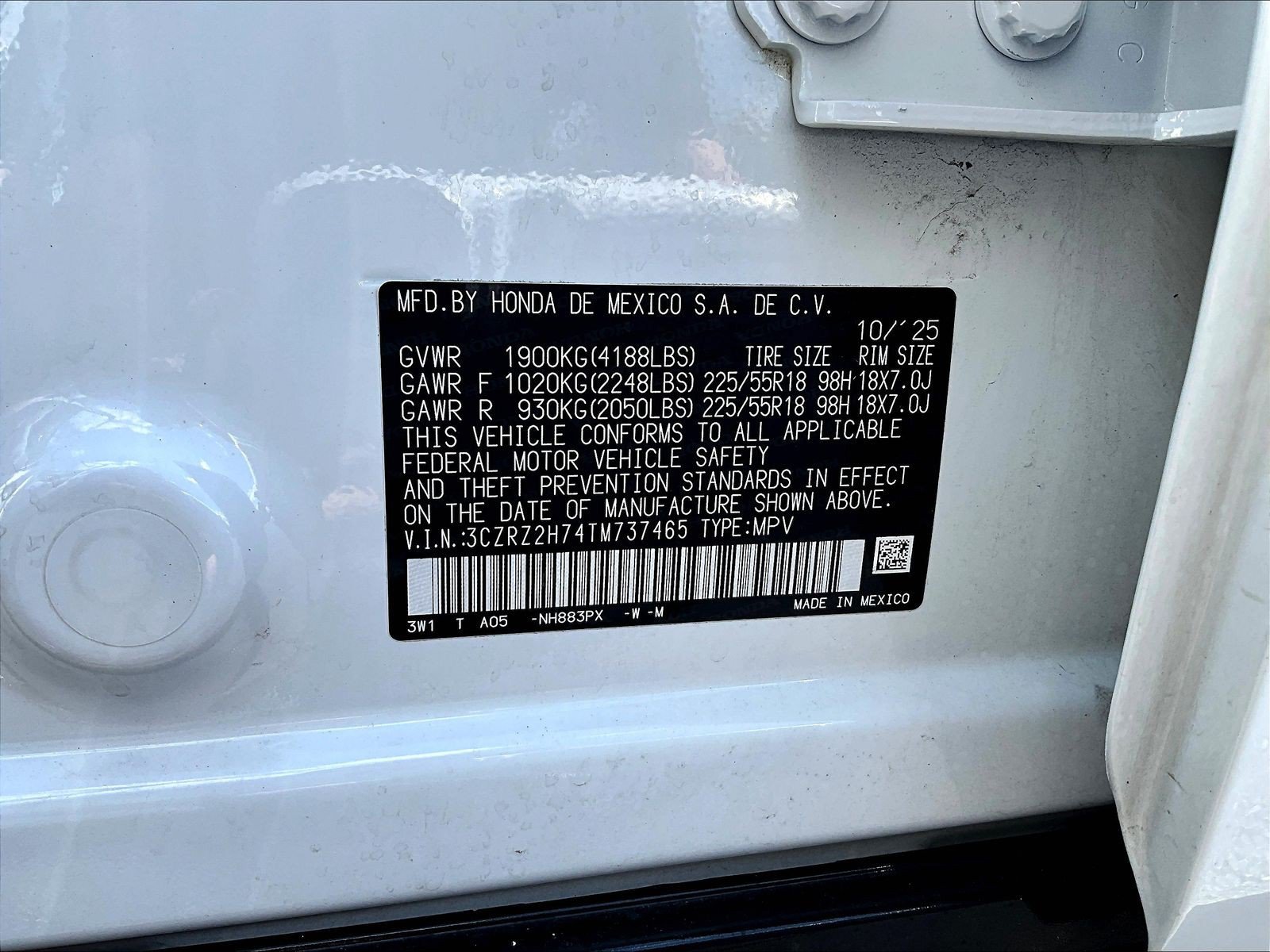 Certified 2026 Honda HR-V EX-L image 19