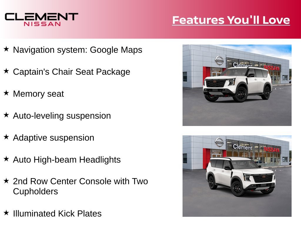 New 2026 Nissan Armada PRO-4X w/ Captain's Chari Seat Package AWD/4WD image 9