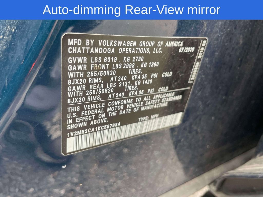 Used 2019 Volkswagen Atlas SEL AWD/4WD image 21