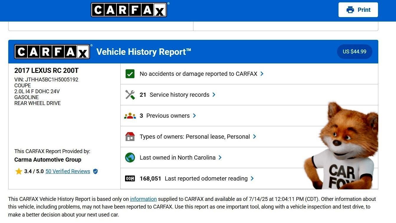 Used 2017 Lexus RC 200t F Sport image 26