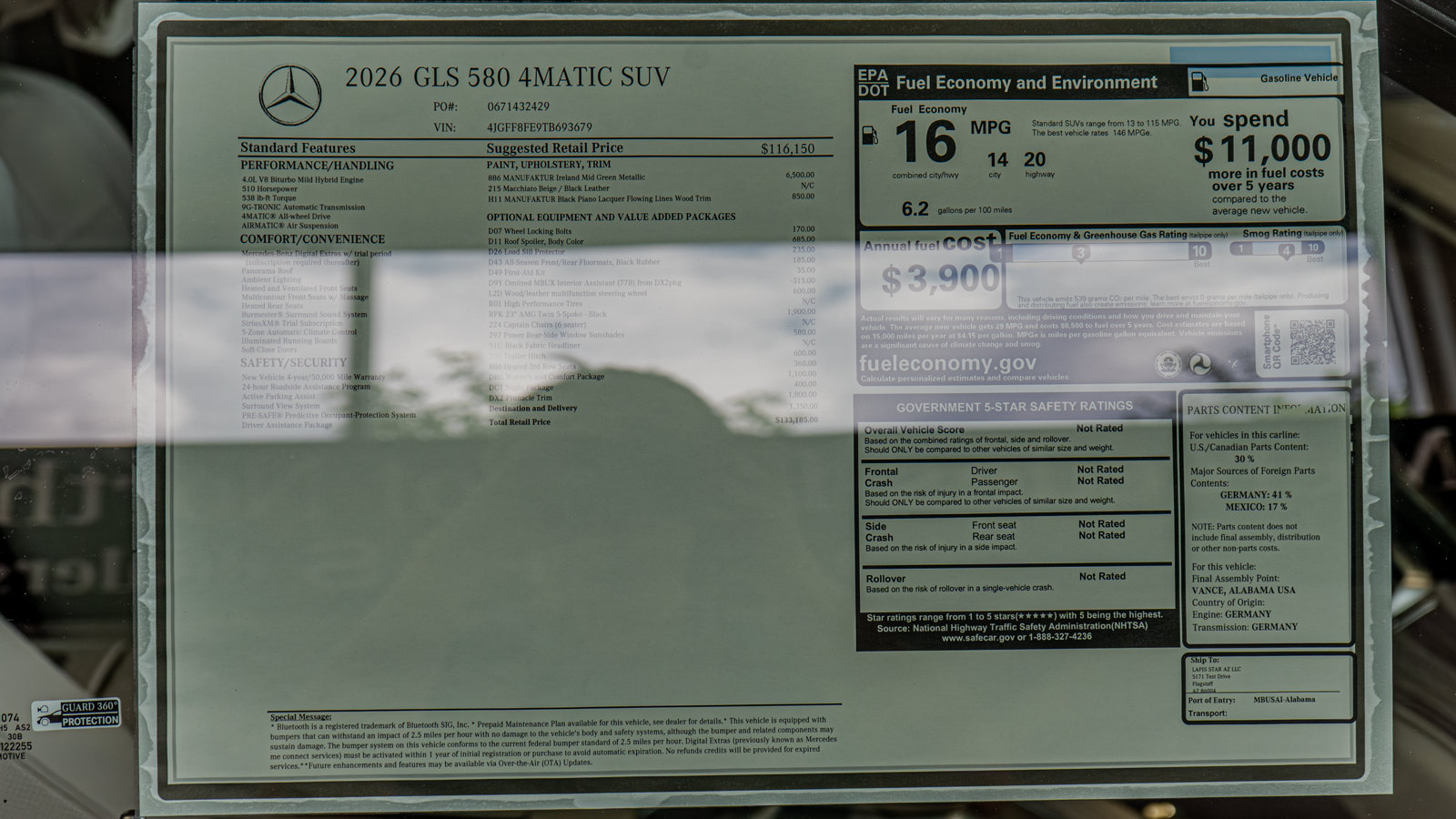 New 2026 Mercedes-Benz GLS 580 4MATIC image 36