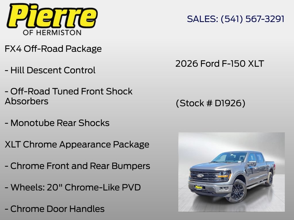 New 2026 Ford F150 XLT w/ Equipment Group 303A High AWD/4WD image 30