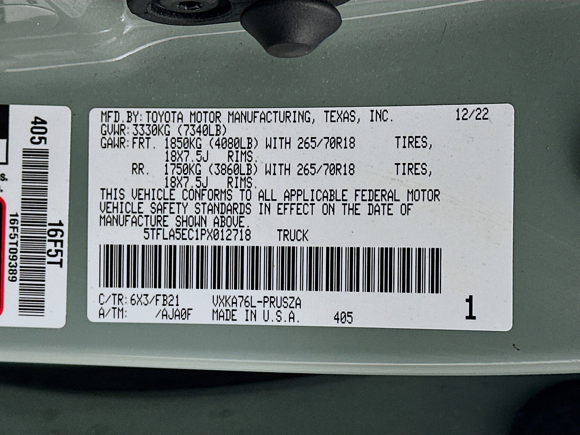 Used 2023 Toyota Tundra SR5 w/ TRD Off-Road Package image 12