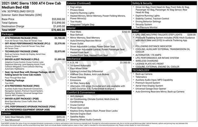 Used 2021 GMC Sierra 1500 AT4 w/ AT4 Premium Package image 4