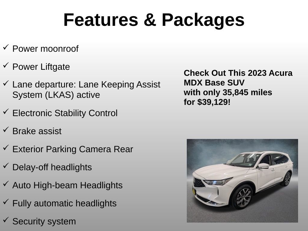 Used 2023 Acura MDX SH-AWD w/ Technology Package image 24