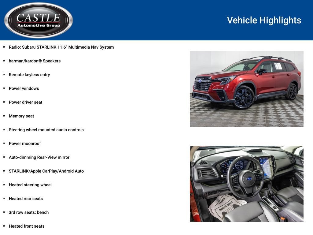 Used 2023 Subaru Ascent Onyx Edition Limited AWD/4WD image 8
