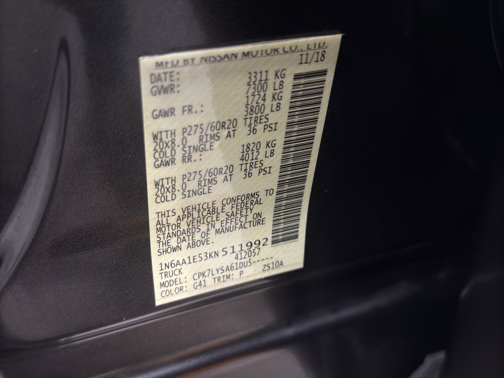 Used 2019 Nissan Titan Platinum Reserve image 36