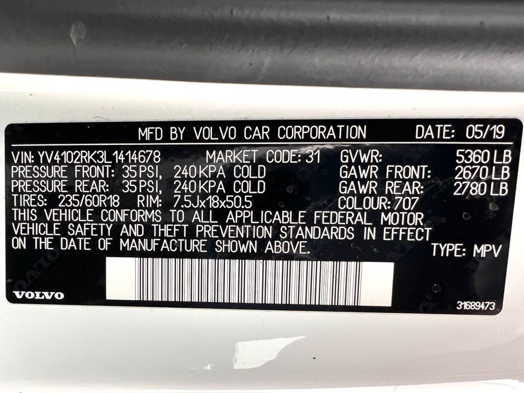 Used 2020 Volvo XC60 T5 Momentum image 23