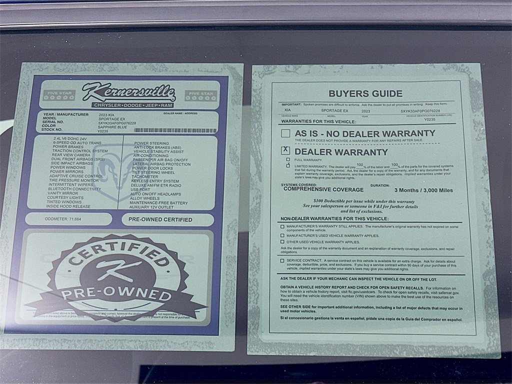 Used 2023 Kia Sportage EX image 38